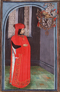 Jean II de Luxembourg-Ligny, fidèle au duc de Bourgogne et des Anglais, miniature de 1473