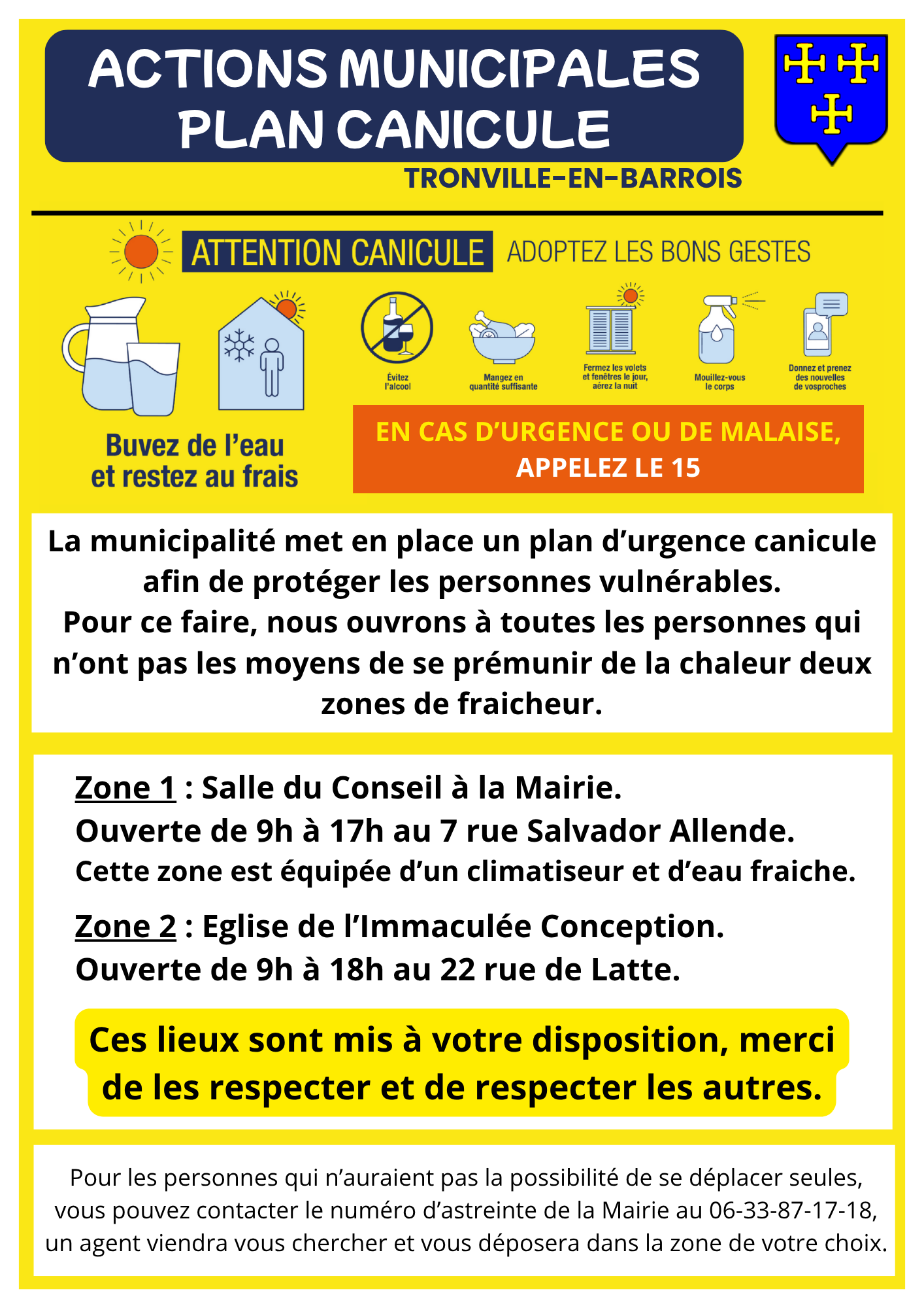 Actions plan canicule (Flyer)